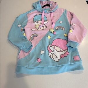 Sanrio Loungefly Cute Pastel Blue and Pink Hoodie